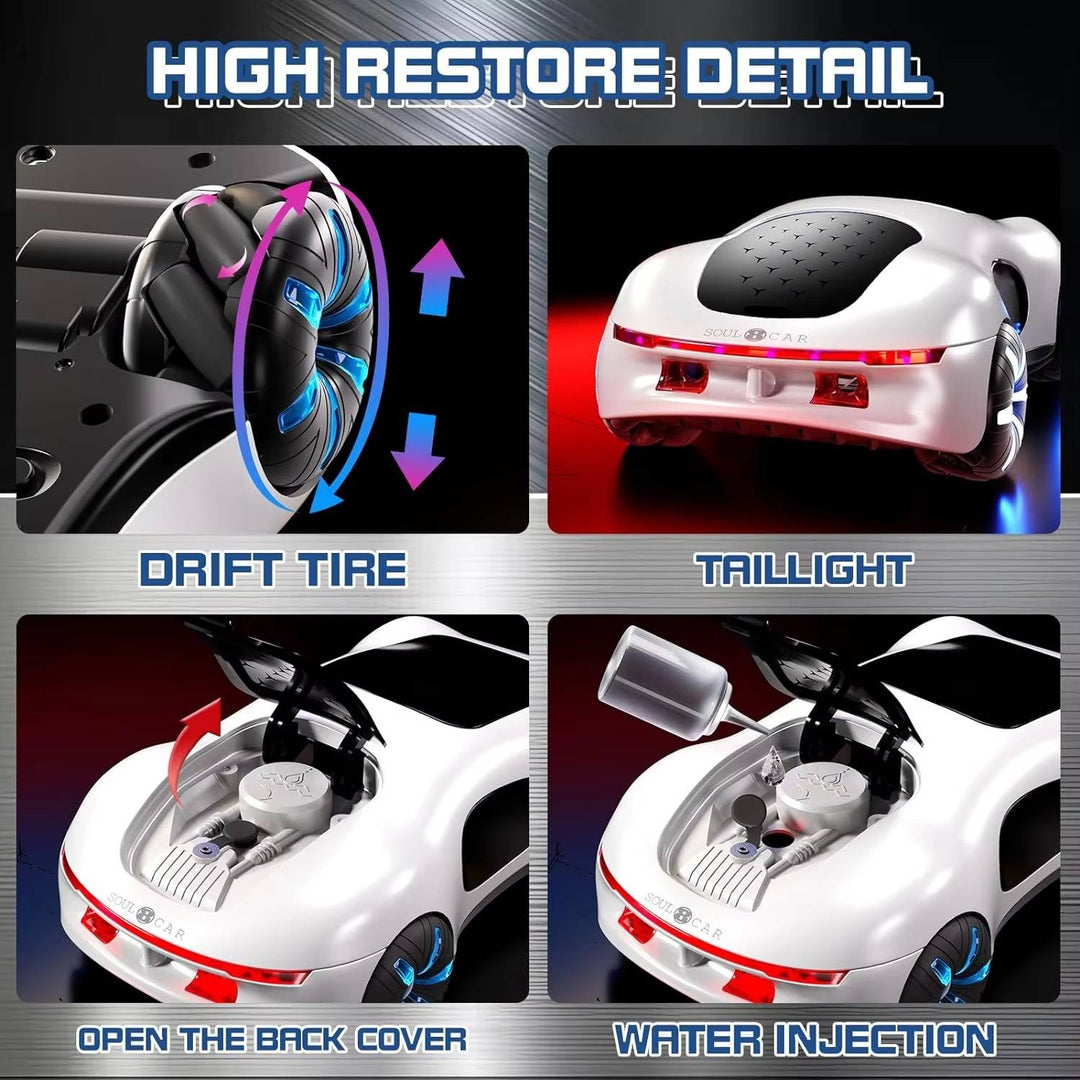 Gesture-Control RC Drift Car with Water Spray and LED Lights