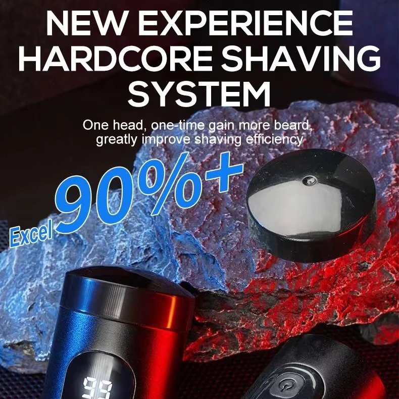 Harwelton™ Mini Electric Shaver with LED Display and Wet &amp; Dry Use