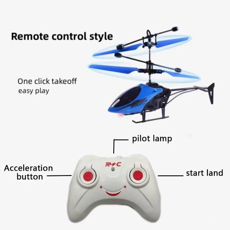Easy-Fly RC Helicopter with One-Touch Take-Off for Kids