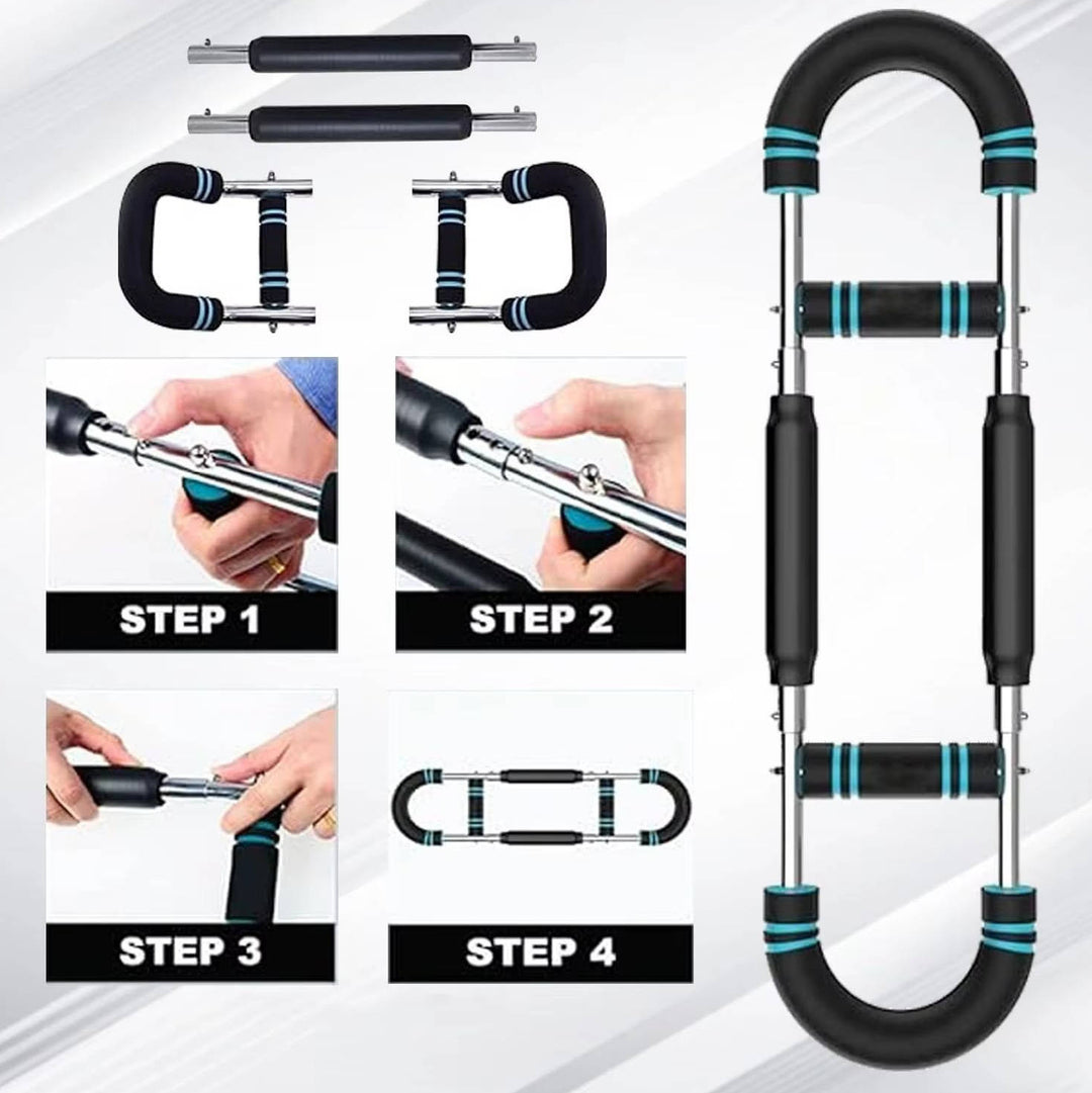 Adjustable Chest Expander Arm Trainer with Four Springs