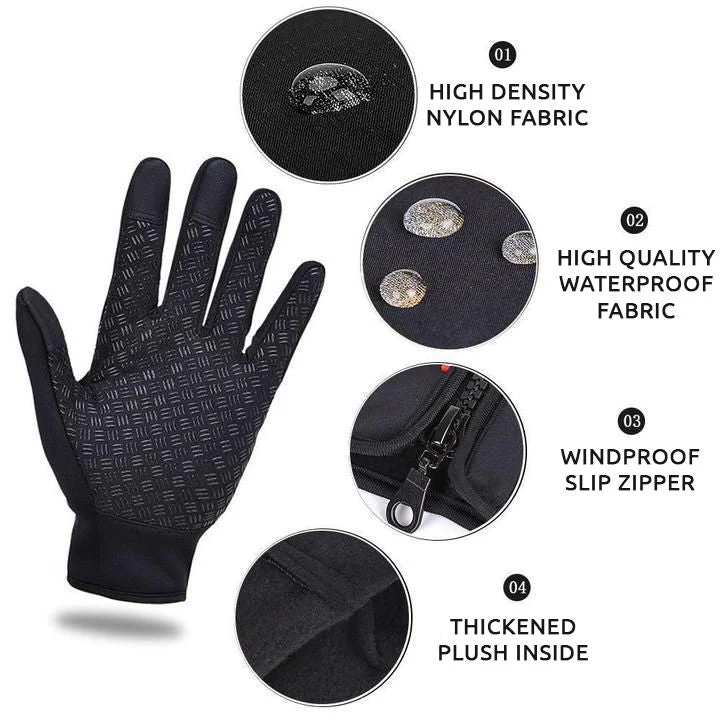 Harwelton™ Fleece-Lined Thermal Gloves for Cycling, Skiing and Running