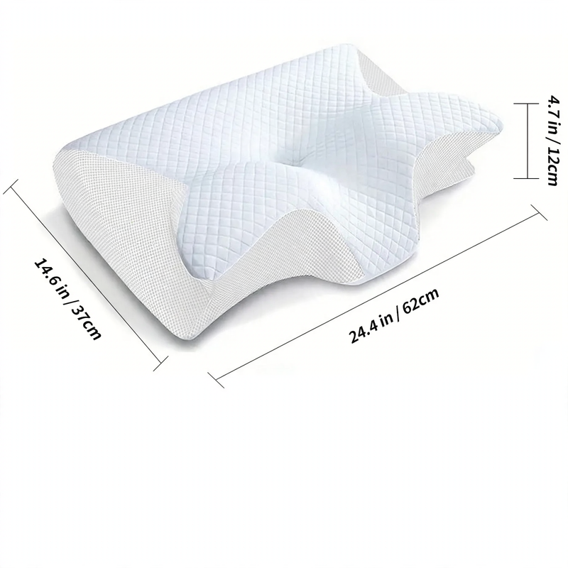 Harwelton™ Ergonomic Memory Foam Neck Pillow for Restful Sleep