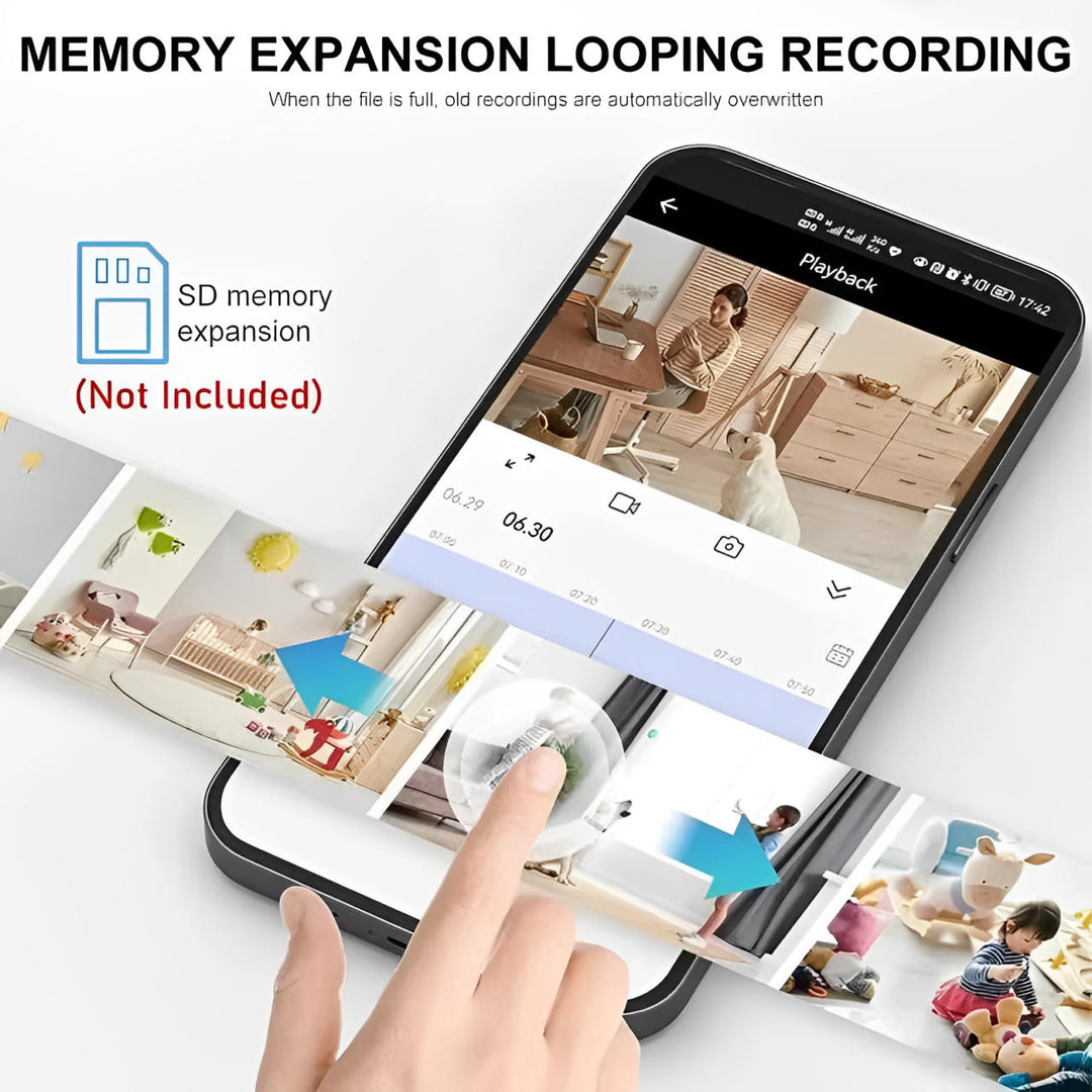 Mini WiFi Security Camera with Colour Night Vision and Magnetic Mount