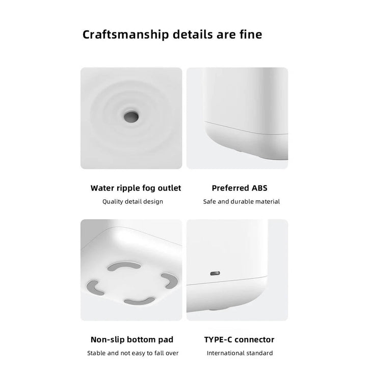 Mini Humidifier with Gravity-Defying Water Display