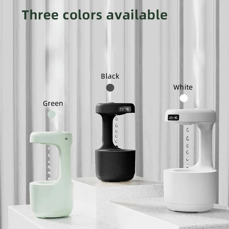 Mini Humidifier with Gravity-Defying Water Display