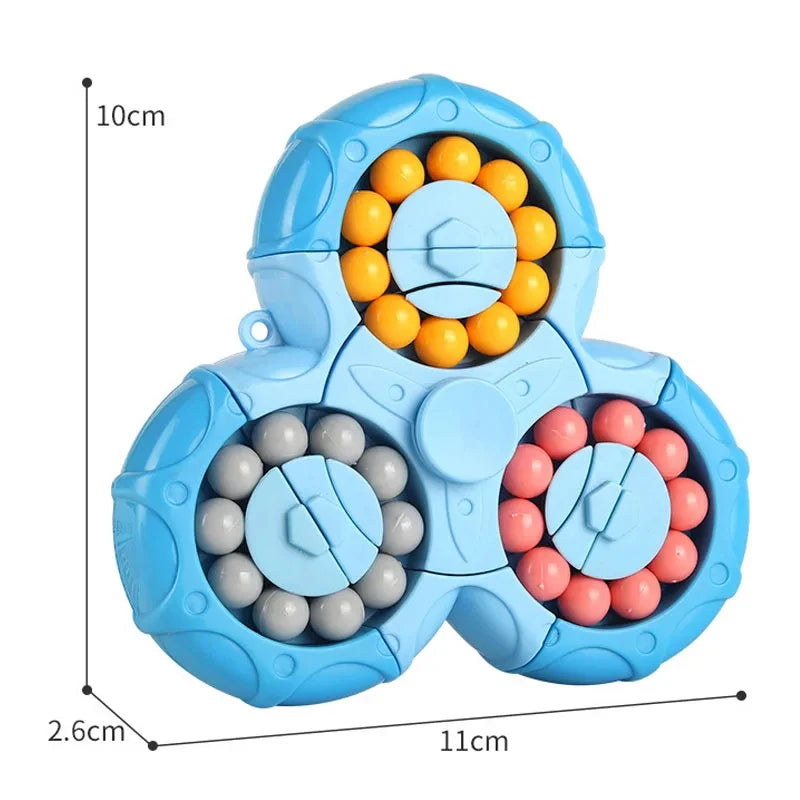 Six-Sided Rotating Bean Fidget Toy for Calm, Busy Hands