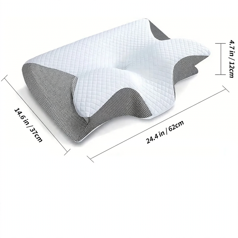 Harwelton™ Ergonomic Memory Foam Neck Pillow for Restful Sleep