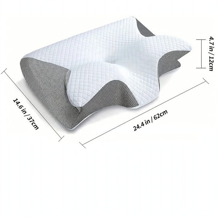 Harwelton™ Ergonomic Memory Foam Neck Pillow for Restful Sleep