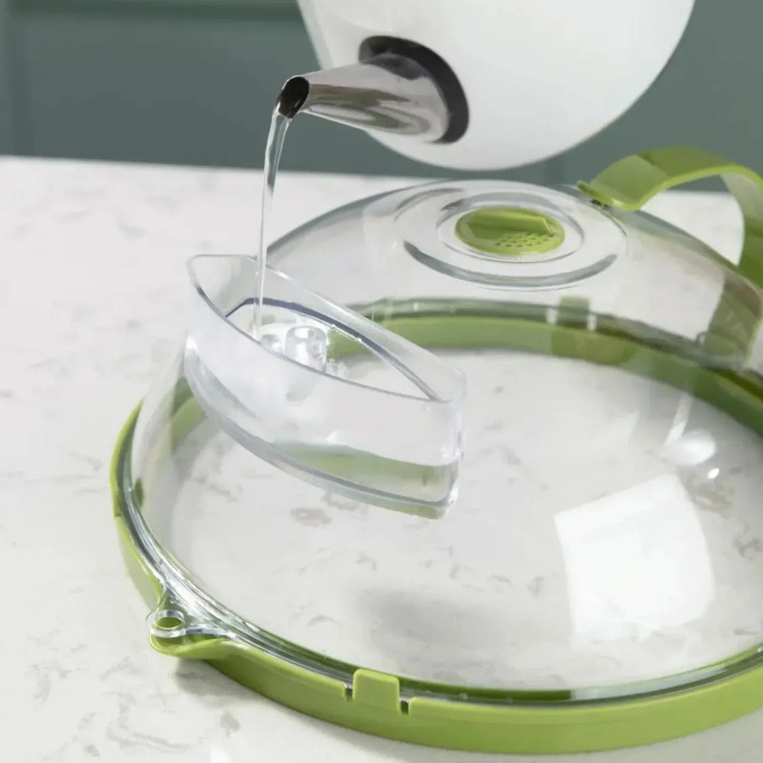 Harwelton™ Microwave Splatter Cover with Built-In Water Steamer