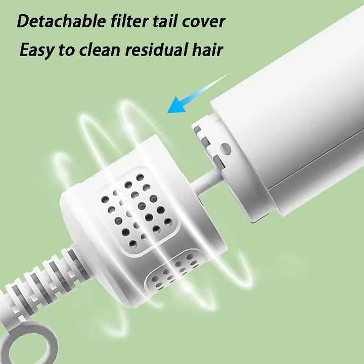 Quiet Pet Hair Dryer with Comb Brush and 4 Speed Settings