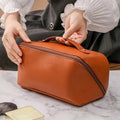 Harwelton™ Waterproof Travel Makeup Bag That Opens Flat