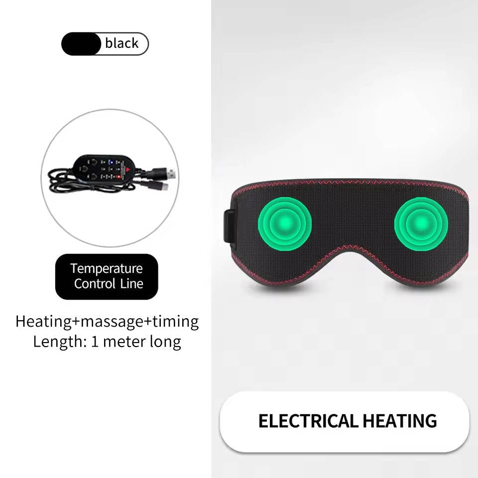 Heated Eye Mask with Three Warmth Settings and Massage Mode