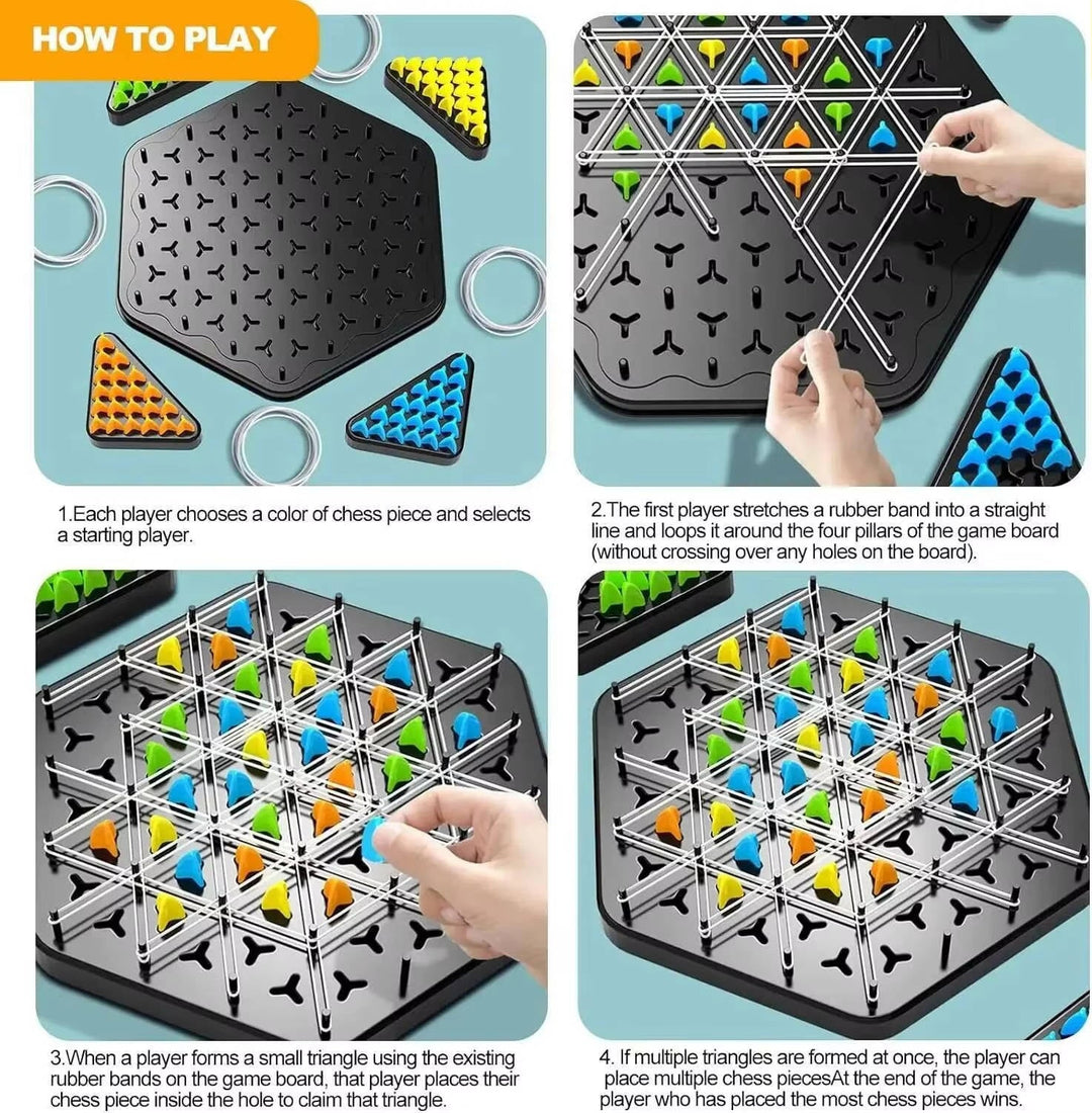 Triangle Strategy Board Game for Kids and Family Nights