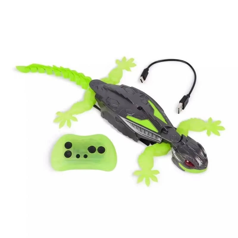 Wall-Climbing RC Lizard with Glowing LED Eyes