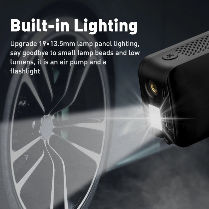 Harwelton™ Cordless Tyre Inflator with Digital Display and LED Light