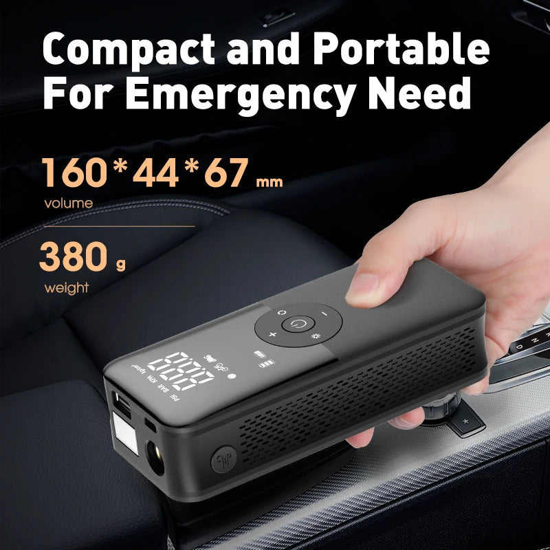 Harwelton™ Cordless Tyre Inflator with Digital Display and LED Light
