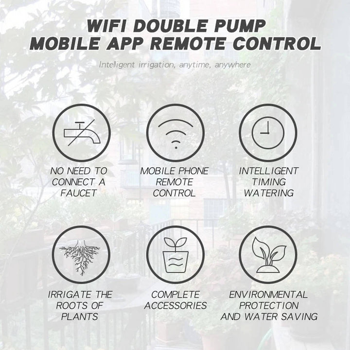 Smart Wi-Fi Automatic Plant Watering System for up to 20 Pots