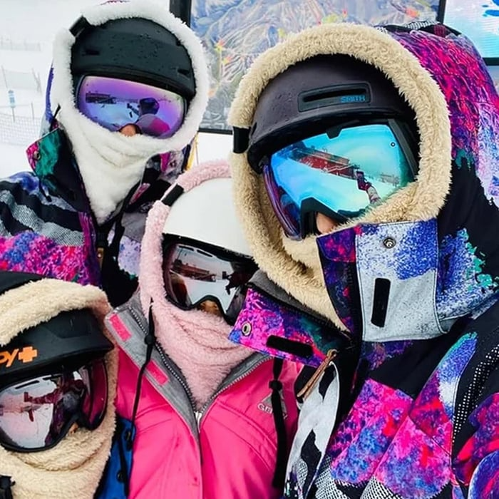 Sherpa Fleece Balaclava Hood with Full Face and Neck Cover