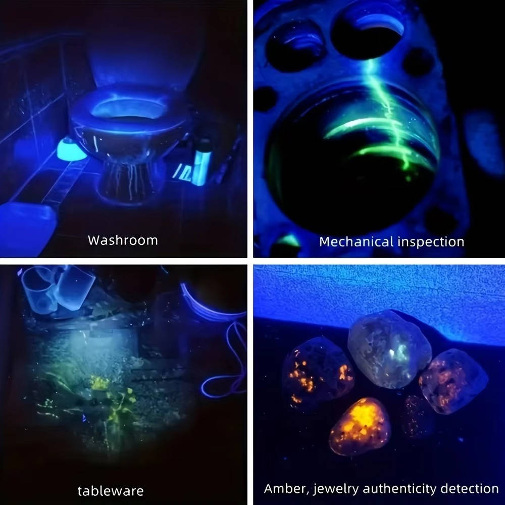 Rechargeable UV Torch with Zoom to Reveal Hidden Stains