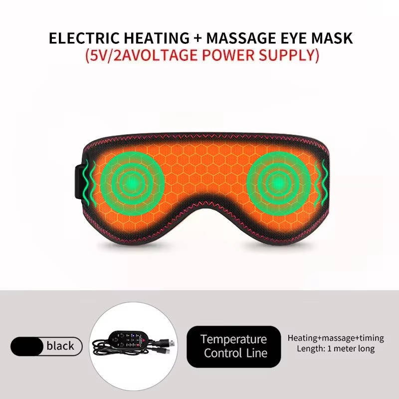 Heated Eye Mask with Three Warmth Settings and Massage Mode
