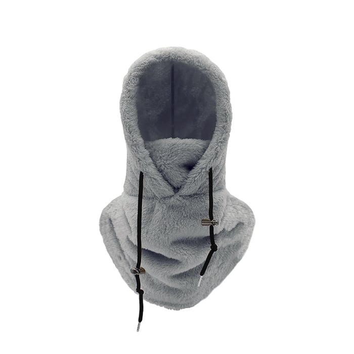 Sherpa Fleece Balaclava Hood with Full Face and Neck Cover