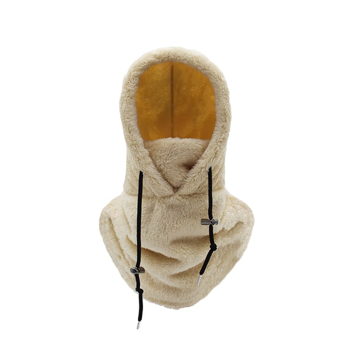 Sherpa Fleece Balaclava Hood with Full Face and Neck Cover