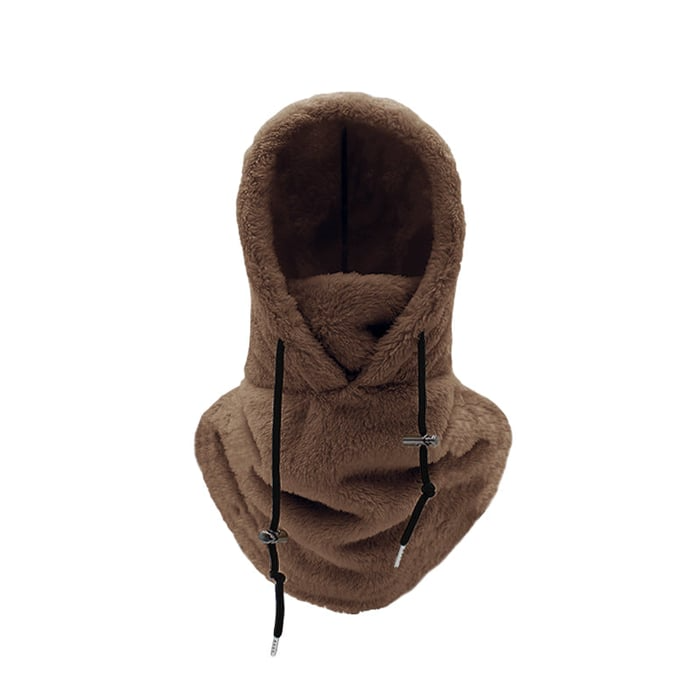 Sherpa Fleece Balaclava Hood with Full Face and Neck Cover