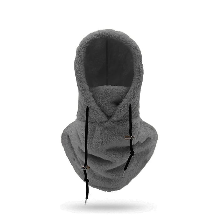 Sherpa Fleece Balaclava Hood with Full Face and Neck Cover
