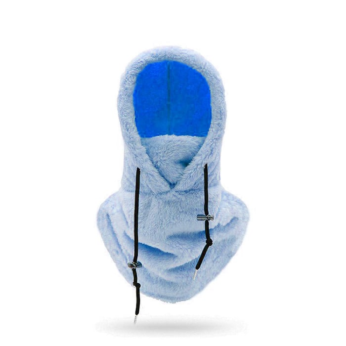 Sherpa Fleece Balaclava Hood with Full Face and Neck Cover