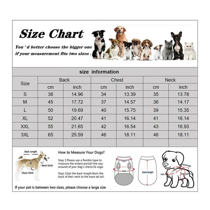 Waterproof Winter Dog Coat with Reflective Strips and Harness Hole