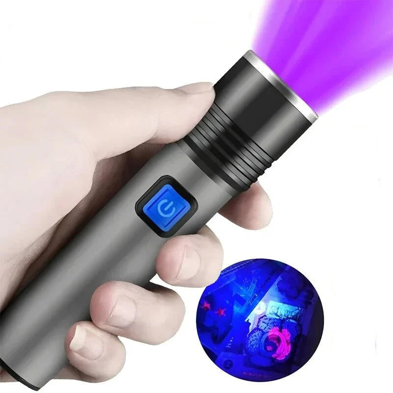 395 nm UV Torch with Zoom for Finding Pet Stains