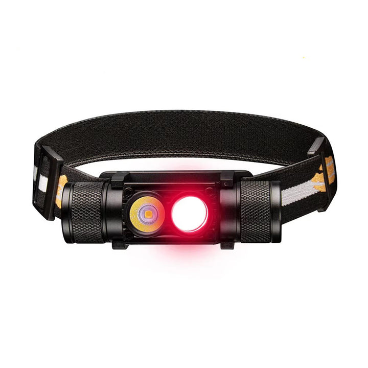 Rechargeable LED Head Torch with White and Red Light