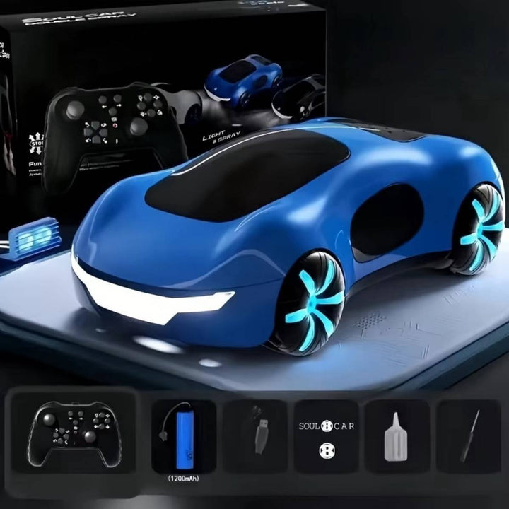 Gesture-Control RC Drift Car with Water Spray and LED Lights