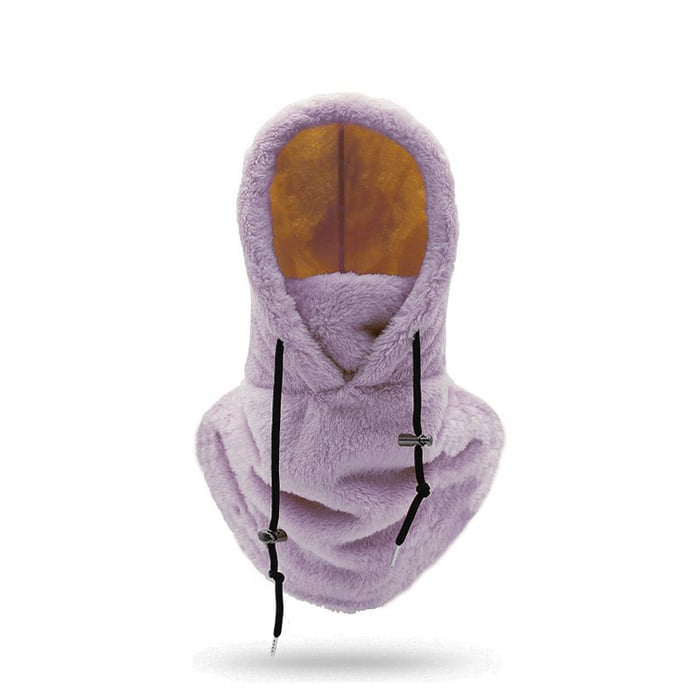 Sherpa Fleece Balaclava Hood with Full Face and Neck Cover
