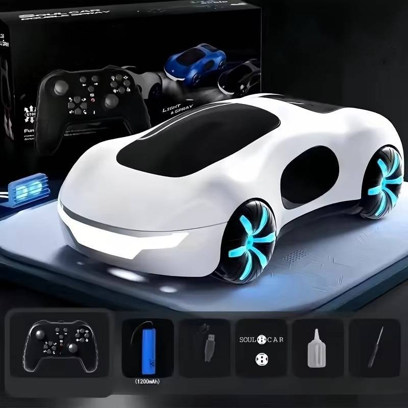 Gesture-Control RC Drift Car with Water Spray and LED Lights