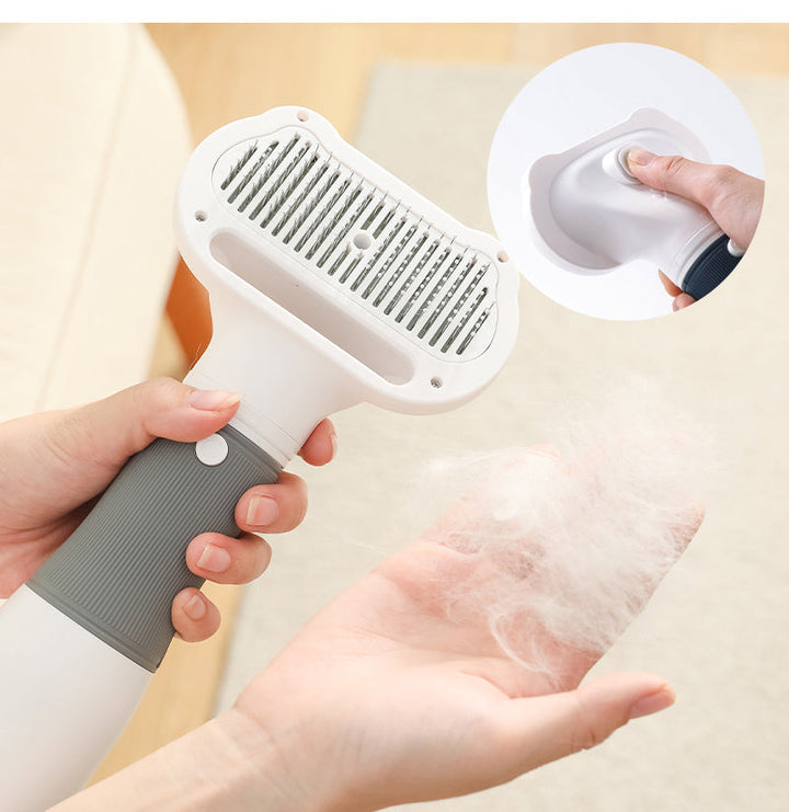 3-in-1 Dog Hair Dryer and Grooming Brush with 3 Heat Settings