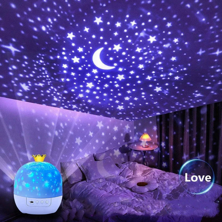 Rotating Star Projector Night Light for Kids with Remote