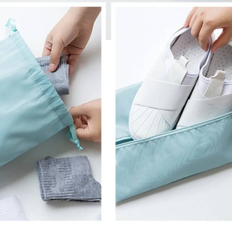 7-Piece Packing Cube Set with Mesh Windows for Travel