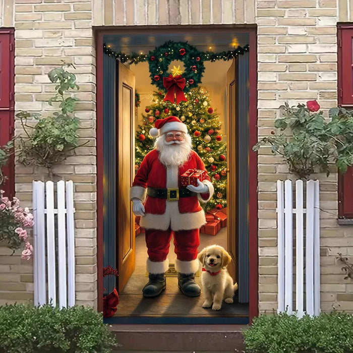 Harwelton™ 3D Christmas Front Door Sticker – Waterproof Peel and Stick