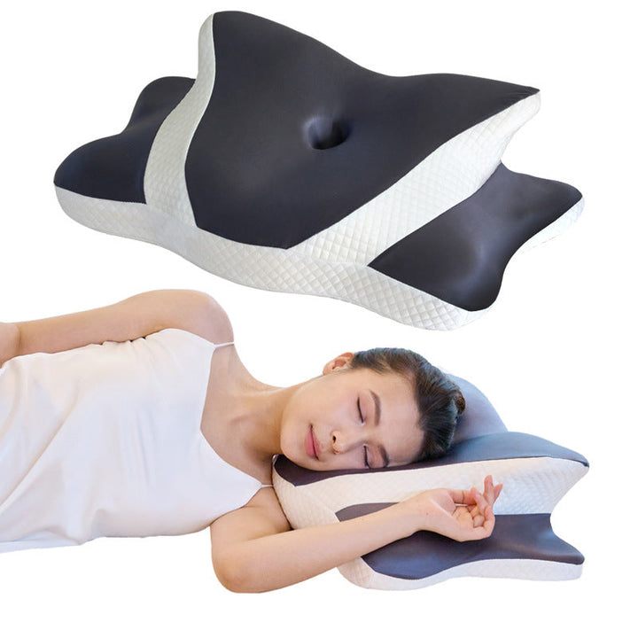 Butterfly Memory Foam Neck Pillow for Restful Sleep