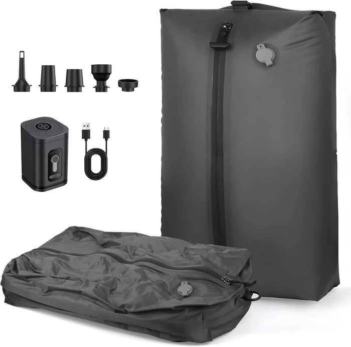 Harwelton™ Travel Vacuum Pump with Two Compression Bags and Torch