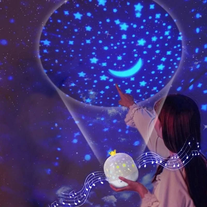 Rotating Star Projector Night Light for Kids with Remote