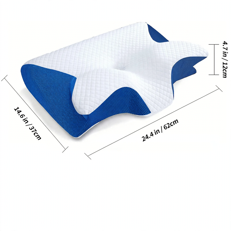 Harwelton™ Ergonomic Memory Foam Neck Pillow for Restful Sleep
