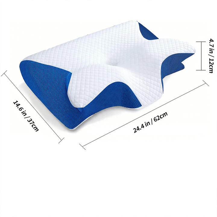 Harwelton™ Ergonomic Memory Foam Neck Pillow for Restful Sleep