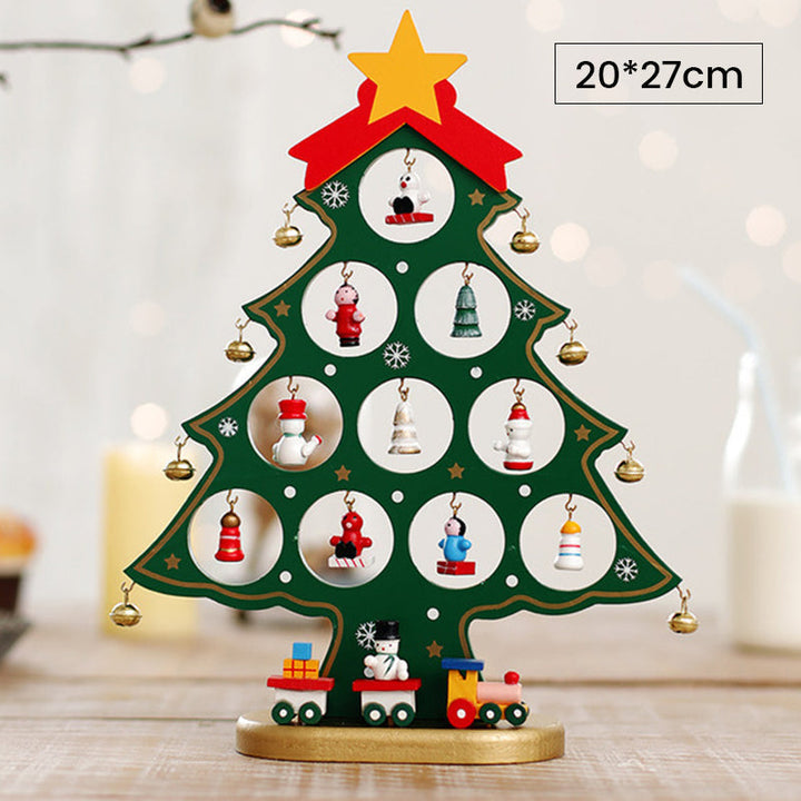 DIY Wooden Mini Christmas Tree Kit – Tool-Free Table Decoration