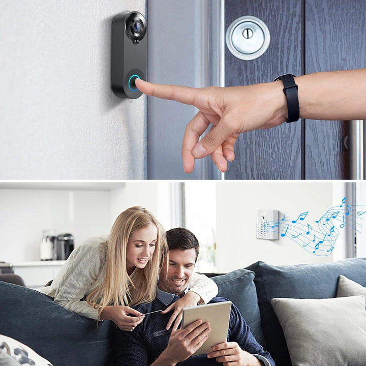 Wireless WiFi Video Doorbell with 1080p HD and Night Vision