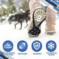 Harwelton™ Anti-Slip Ice Grips for Shoes – Steel Spikes, Set of 2 Pairs