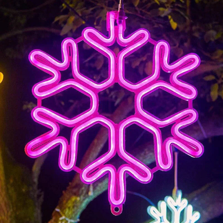 Frosted Snowflake LED Light for Indoor and Outdoor Use