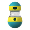 Blue treat dispensing dog tumbler toy
