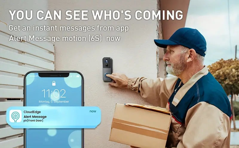 Wireless WiFi Video Doorbell with 1080p HD and Night Vision